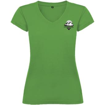 Victoria T-Shirt mit V-Ausschnitt für Damen, Tropisches Grün Tropisches Grün | L