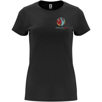 Capri short sleeve women's t-shirt, black Black | L