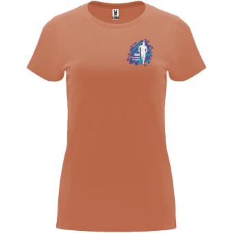 Capri short sleeve women's t-shirt, greek orange Greek orange | L