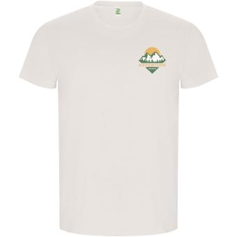 Golden short sleeve men's t-shirt, vintage white Vintage white | L