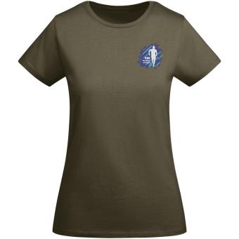 Breda short sleeve women's t-shirt, military green Military green | L