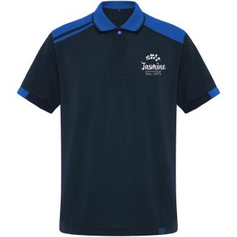 Samurai 160 g/m2 unisex antibacterial short sleeve polo, royal/blue Royal/blue | L