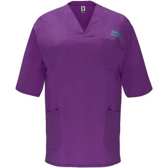 Panacea Kurzärmeliges Arbeitshemd, 160 g/m2, unisex, Beere/Maroon Beere/Maroon | XS