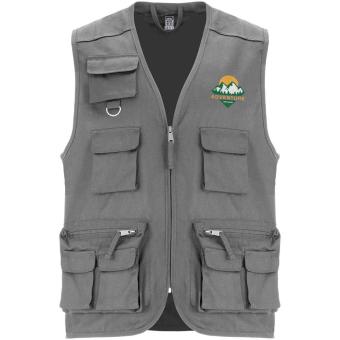 Venera 200 g/m2 v-neck multi-pocket workwear vest, lead Lead | L