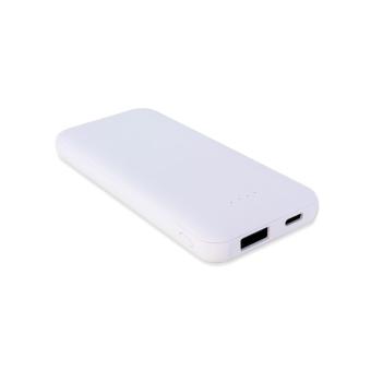 Powerbank Slight gummiert Weiß | 5000 mAh