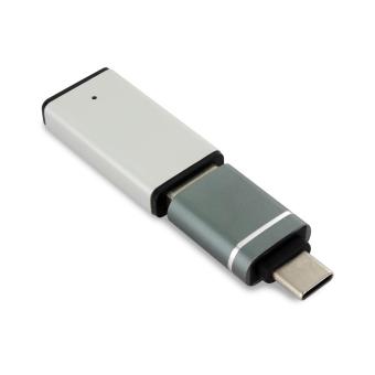 USB 3.0 Adapter Typ A auf Typ-C Grau