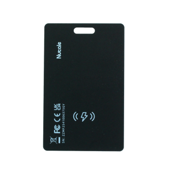 Smart Tracker Card for Apple & Android – Rechargeable Tracker Card for Wallets & Card Holders Black