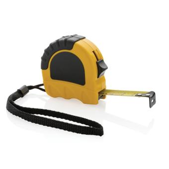 XD Collection 3m/16mm Maßband aus RCS recyceltem Kunststoff Gelb/schwarz