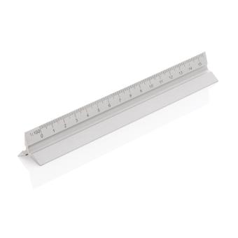 XD Collection 15cm. Aluminum triangular ruler Silver