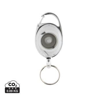 XD Collection Roller-Clip-Schlüsselanhänger aus RCS recyceltem ABS 