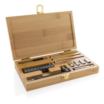 XD Collection Carvine 21 pcs bamboo tool set Brown