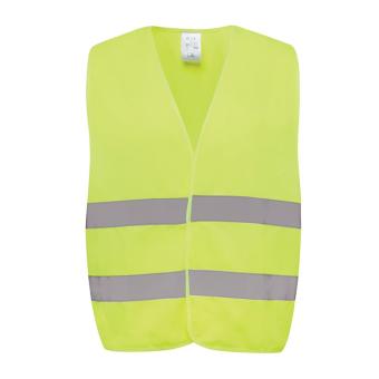 XD Collection GRS recycled PET high-visibility safety vest Yellow