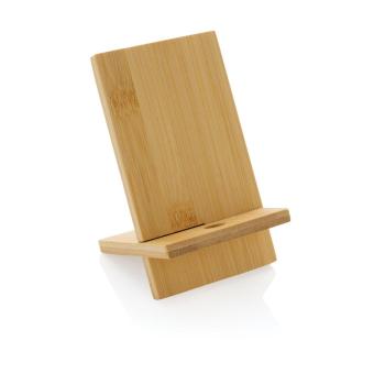 XD Collection Bamboo phone stand in kraft box Brown