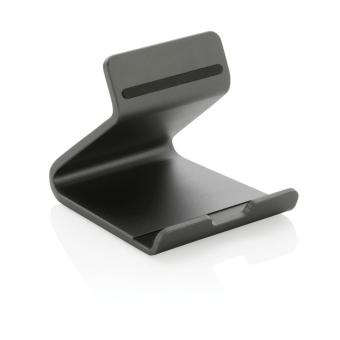 XD Xclusive Terra Tablet- und Telefonständer aus RSC recyceltem Aluminiu Grau