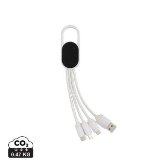 XD Collection 4-in-1 cable with carabiner clip 