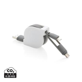 XD Collection 3-in-1 retractable cable 