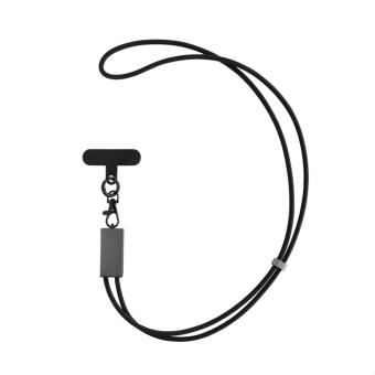 XD Xclusive Terra 60Wduales Ladekabel aus RCS recyceltem PET mit Lanyard Grau/schwarz
