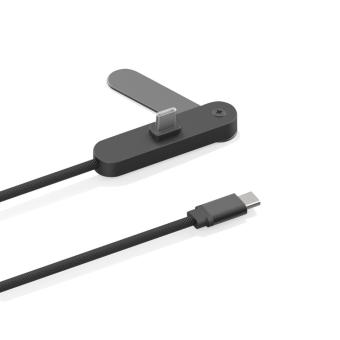 XD Xclusive Aluvia RCS 65W PD Cable with adjustable phone stand Black