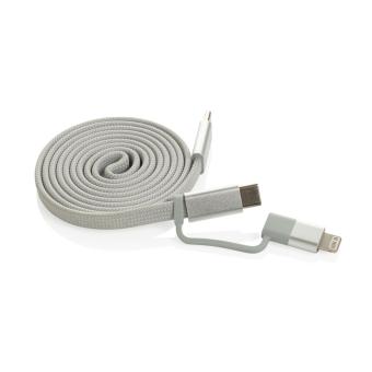 XD Xclusive Arc RCS recycled Ultra-thin 60W 2 in 1 magnetic cable Convoy grey