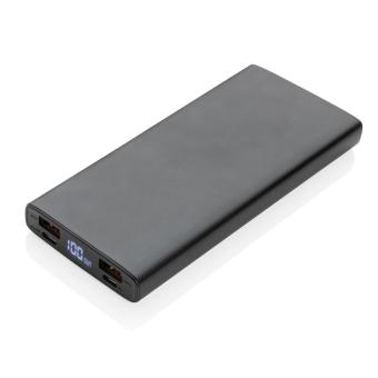 XD Collection 18W PD Powerbank mit 10.000 mAh aus Aluminium Schwarz