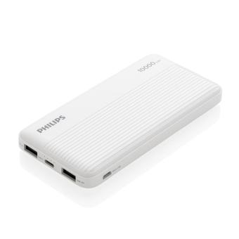 Philips 10.000 mAh slim powerbank White