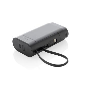 XD Collection CycleCell 10.000mah Powerbank mit herausnehmbarer Batterie Schwarz