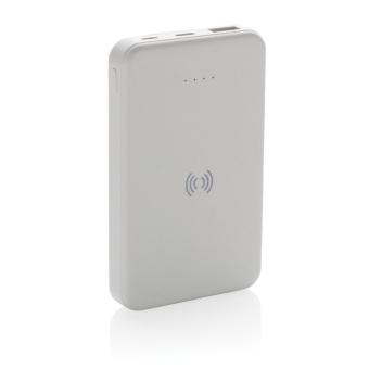 XD Collection RCS recycled plastic 5.000 mAh 5W wireless powerbank White