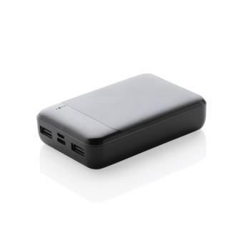 XD Collection RCS standard recycled plastic 10.000 mAh powerbank Black