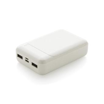 XD Collection RCS standard recycled plastic 10.000 mAh powerbank White