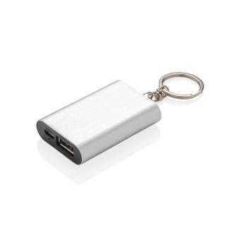 XD Collection 1.000 mAh Schlüsselanhänger Powerbank Silber