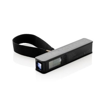 Swiss Peak 5-in-1-Kofferwaage mit Powerbank und Taschenlampe Schwarz