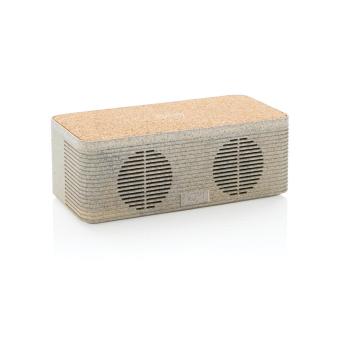 XD Collection Wheatstraw wireless charging speaker Khaki