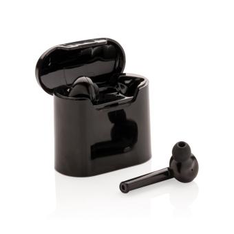 XD Collection Liberty wireless earbuds in charging case Black