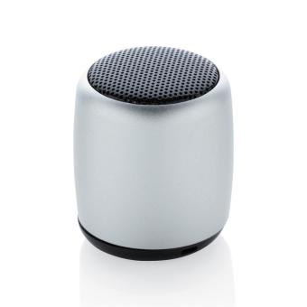 XD Collection Mini aluminium wireless speaker Silver