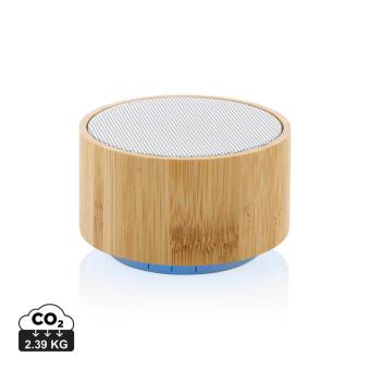 XD Collection RCS recycled plastic and bamboo 3W wireless speaker 