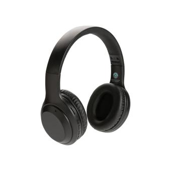 XD Collection RCS standard recycled plastic headphone Black