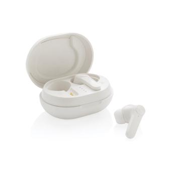 XD Collection RCS standard recycled plastic TWS earbuds White