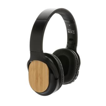 XD Collection RCS and bamboo Elite Foldable wireless headphone Black