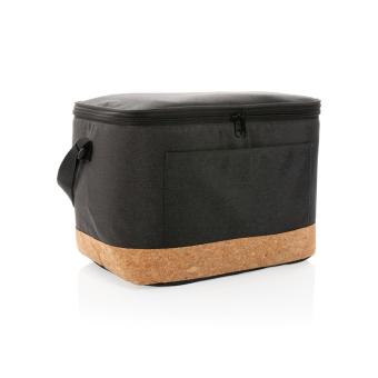 XD Collection Impact AWARE™ XL RPET two tone cooler bag with cork detail Black