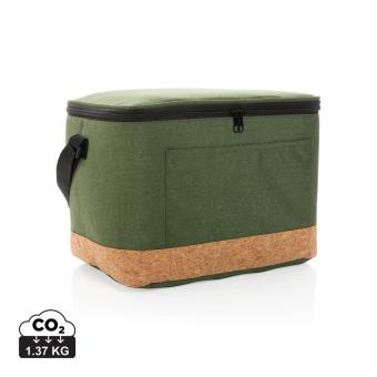 XD Collection Impact AWARE™ XL RPET two tone cooler bag with cork detail 