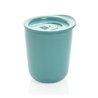 XD Collection Antimikrobieller Kaffeebecher im klassischen Design Grün