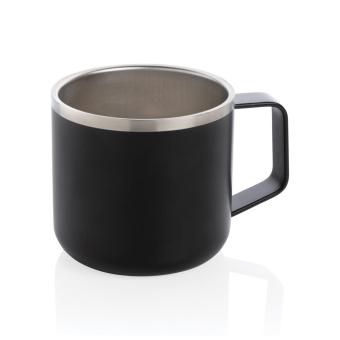 XD Collection Stainless steel camp mug Black