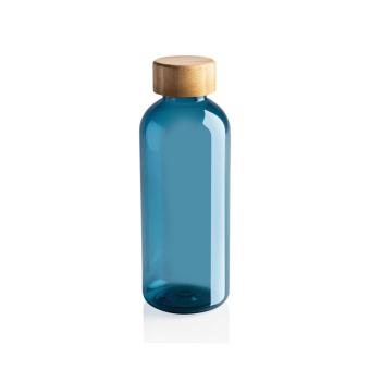 XD Collection GRS RPET bottle with bamboo lid Aztec blue