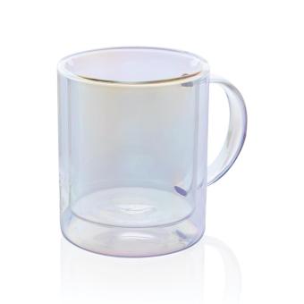 XD Collection Doppelwandiger Deluxe-Becher aus galvanisiertem Glas Transparent