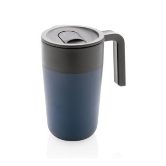 XD Collection GRS Recycled PP and SS mug with handle Navy