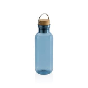 XD Collection GRS RPET bottle with bamboo lid and handle Aztec blue