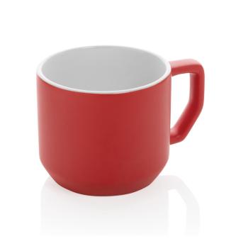 XD Collection Ceramic modern mug 350ml Red