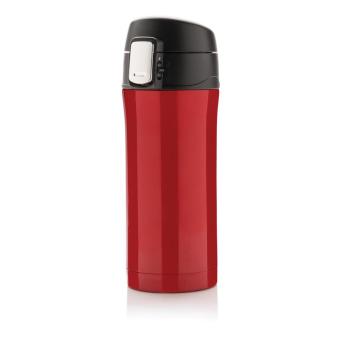 XD Collection RCS Recycled stainless steel easy lock vacuum mug Red