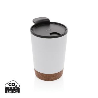 XD Collection GRS rPP Edelstahl-Kaffeebecher mit Kork 