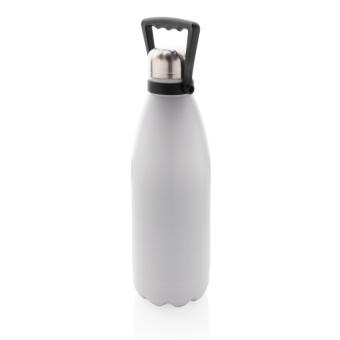 XD Collection RCS Recycled stainless steel large vacuum bottle 1.5L White